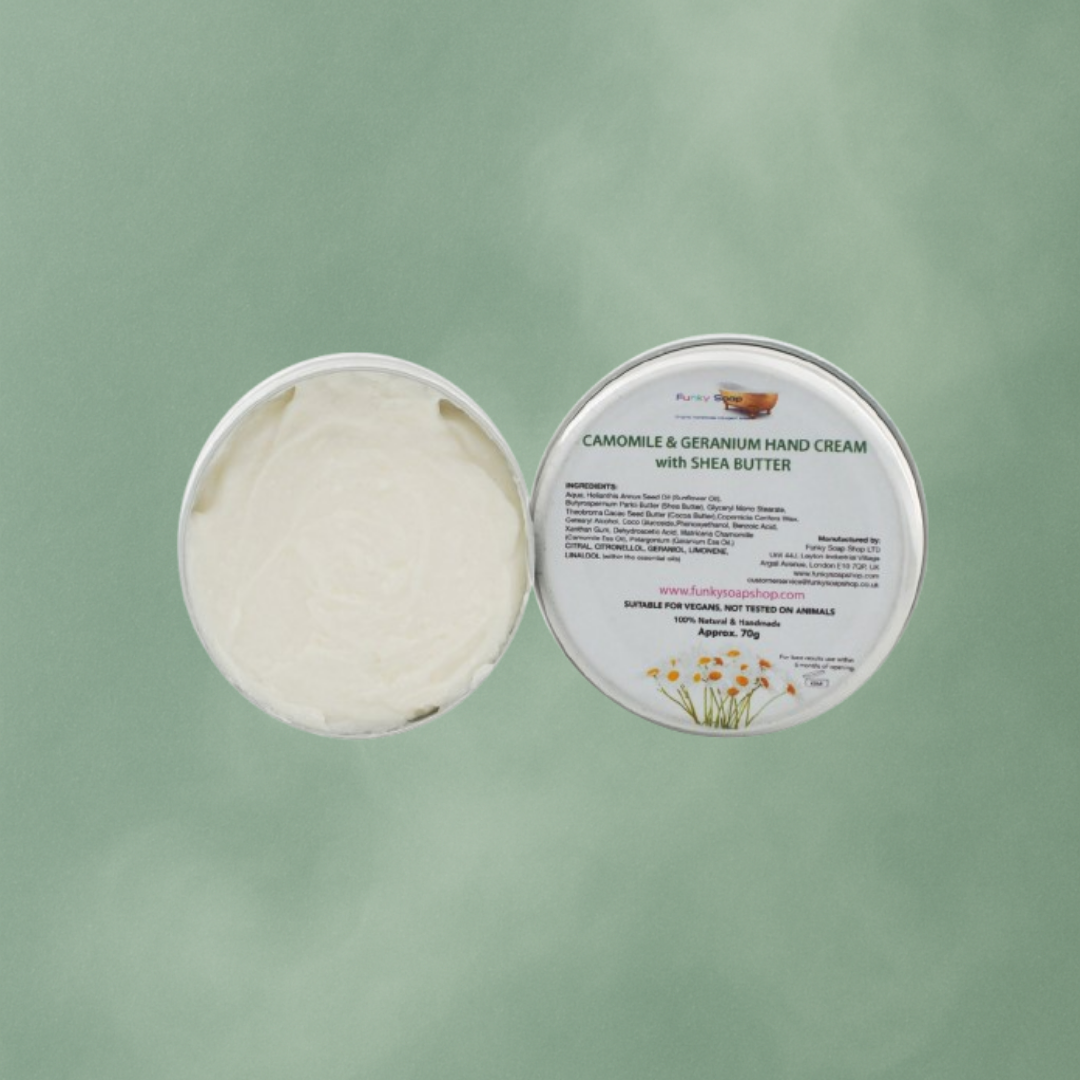 Crème Mains Camomille & Géranium – Hydratation et Douceur 250ml – Image 2